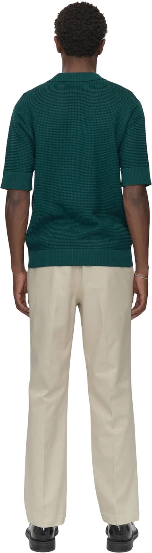 Product gallery image number 3 for product Mason 4177 Crochet Polo Shirt - Men's