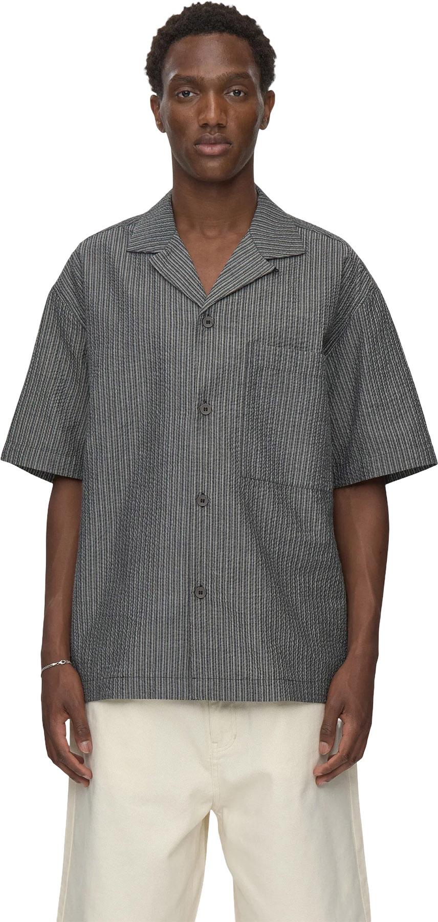 Product gallery image number 6 for product Rhodes 4570 Oversized Short Sleeve Striped Shirt - Men's