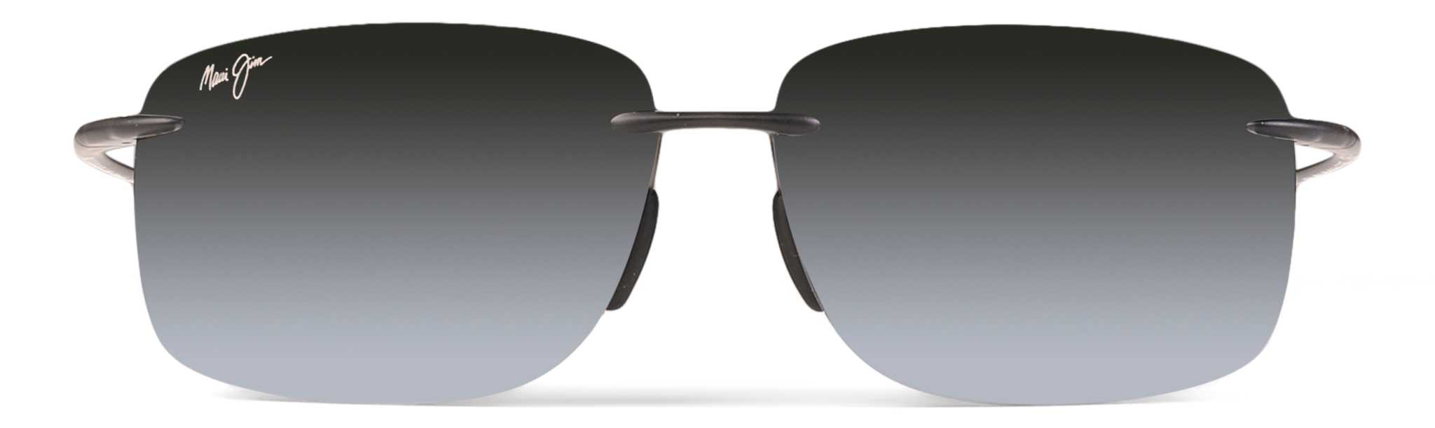 Product image for Hema Polarised Rimless Sunglasses - Matte Grey Frame - Neutral Grey Lens