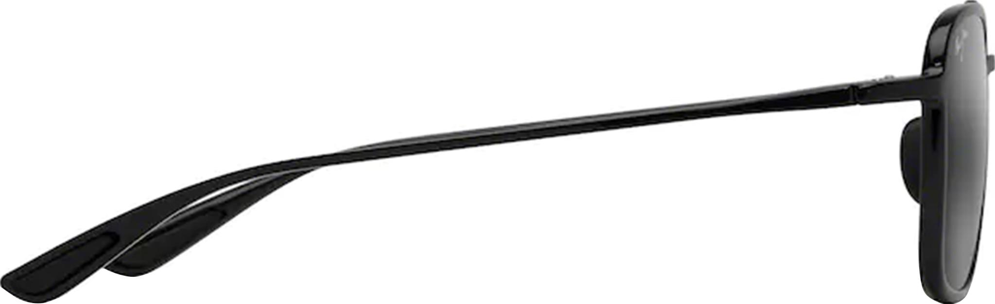 Product gallery image number 2 for product Lunettes de soleil aviateur Keokea - Gloss Black - Lentilles polarisées Neutral Grey