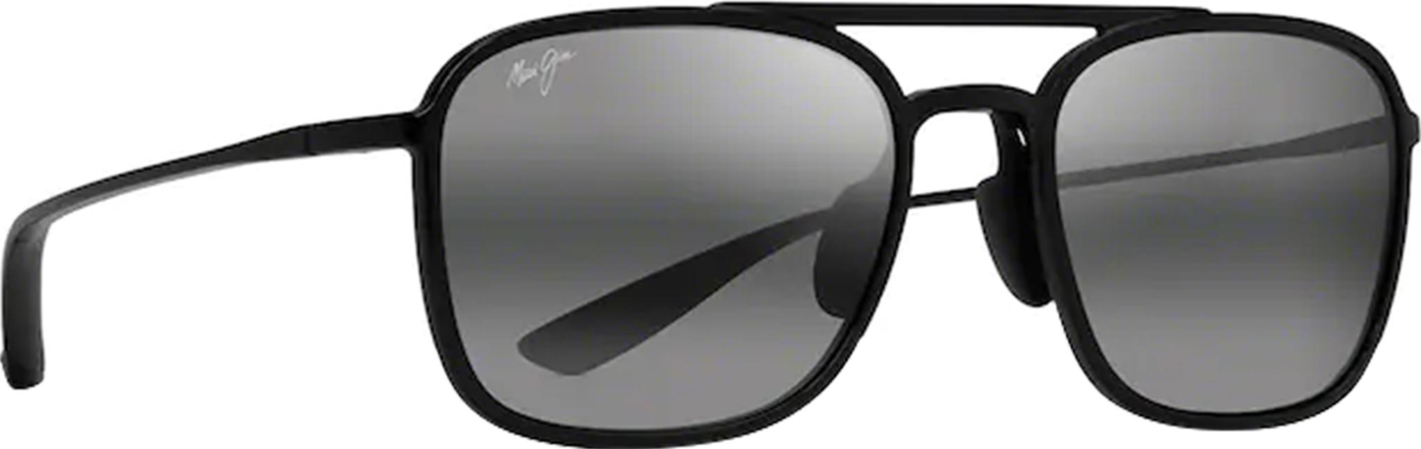 Product image for Lunettes de soleil aviateur Keokea - Gloss Black - Lentilles polarisées Neutral Grey