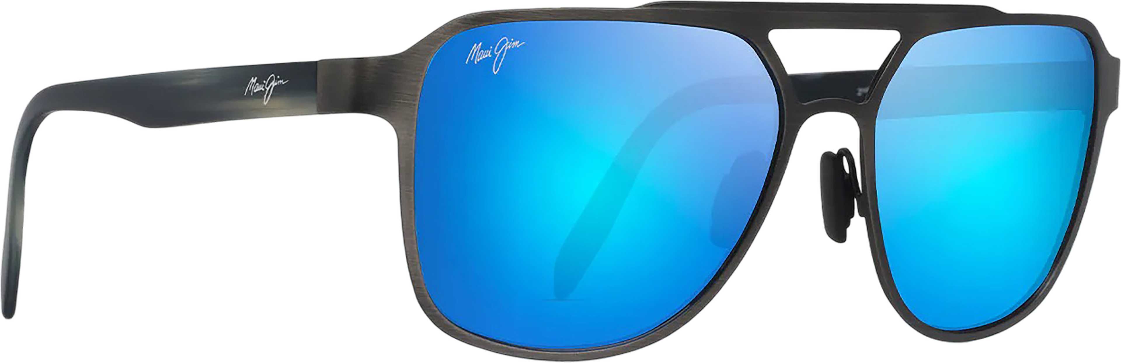 Brushed Dark Gunmetal - Blue Hawaii