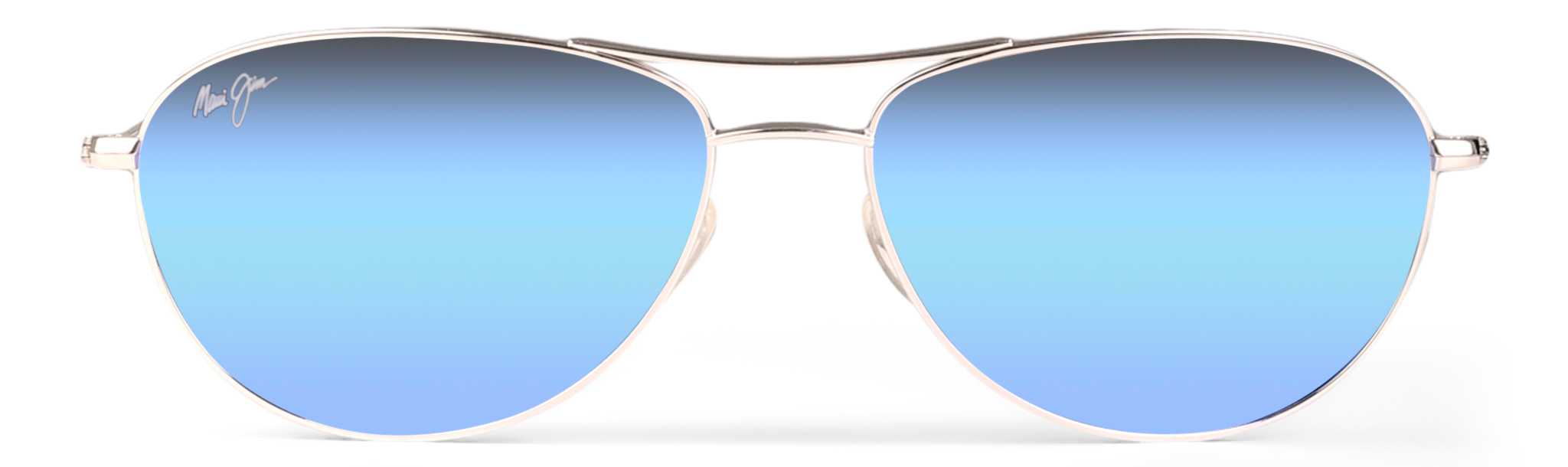 Product image for Baby Beach Silver - Blue Hawaii Lens Sunglasses