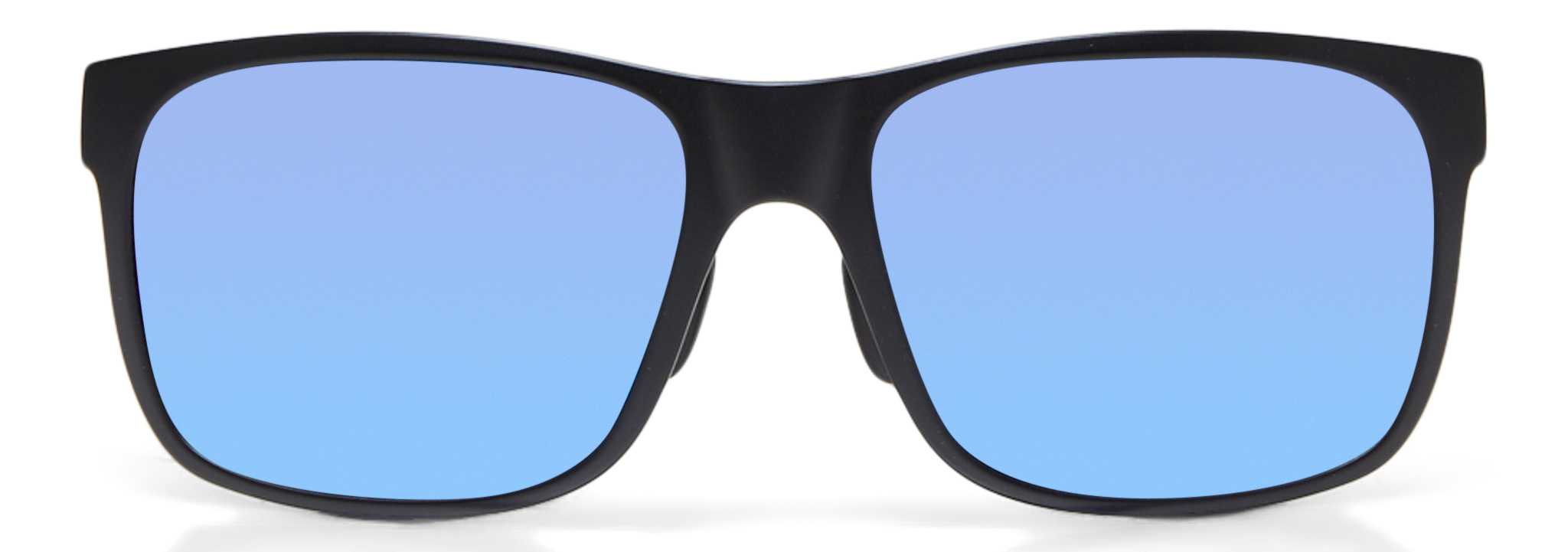 Product image for Red Sands Matte Black - Blue Hawaii Lens Sunglasses