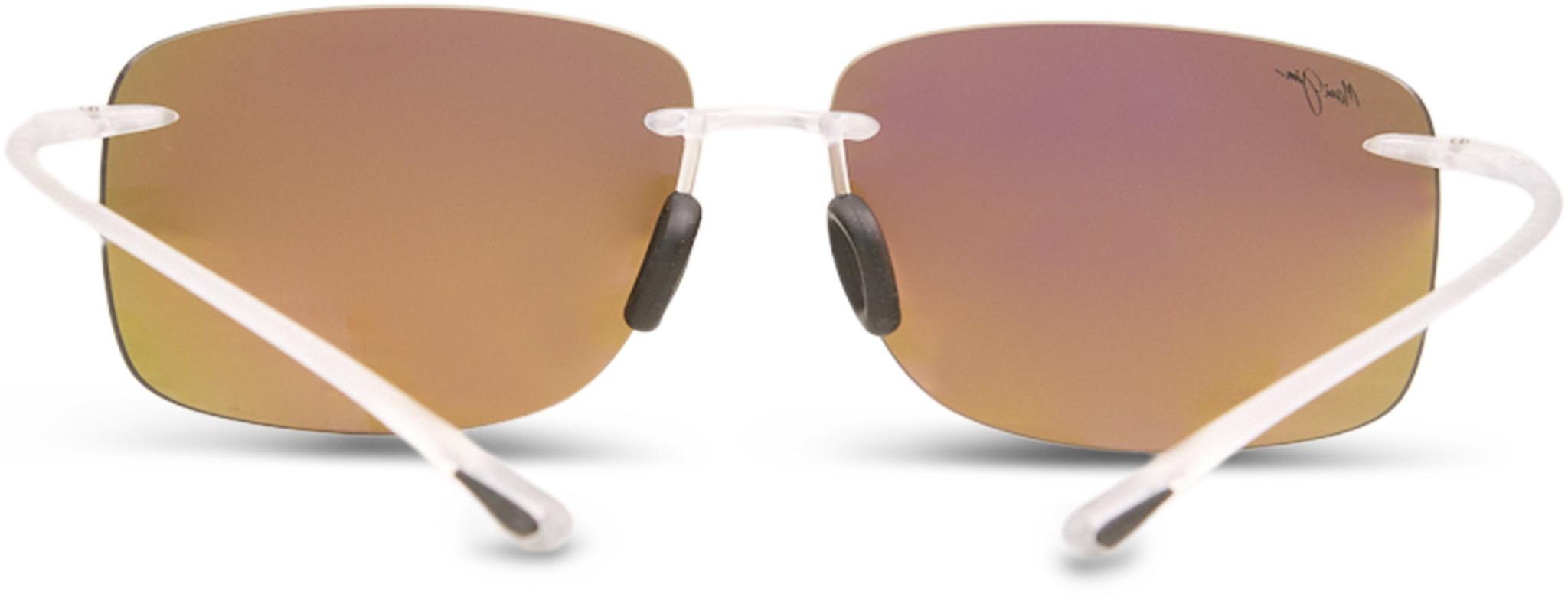 Product gallery image number 2 for product Hema Polarized Rimless Sunglasses - Blue Hawaii Lens - Crystal Matte Frame