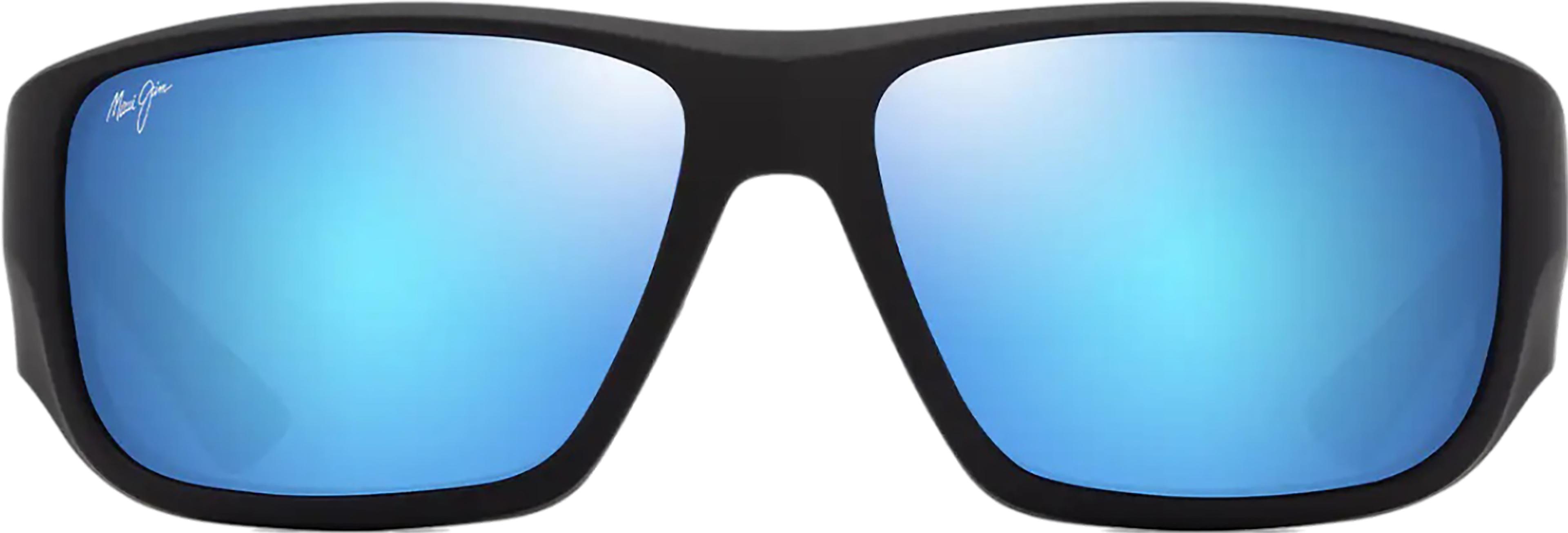 Product gallery image number 3 for product Keha Polarised Sunglasses - Matte Black - Blue Hawaii Lens