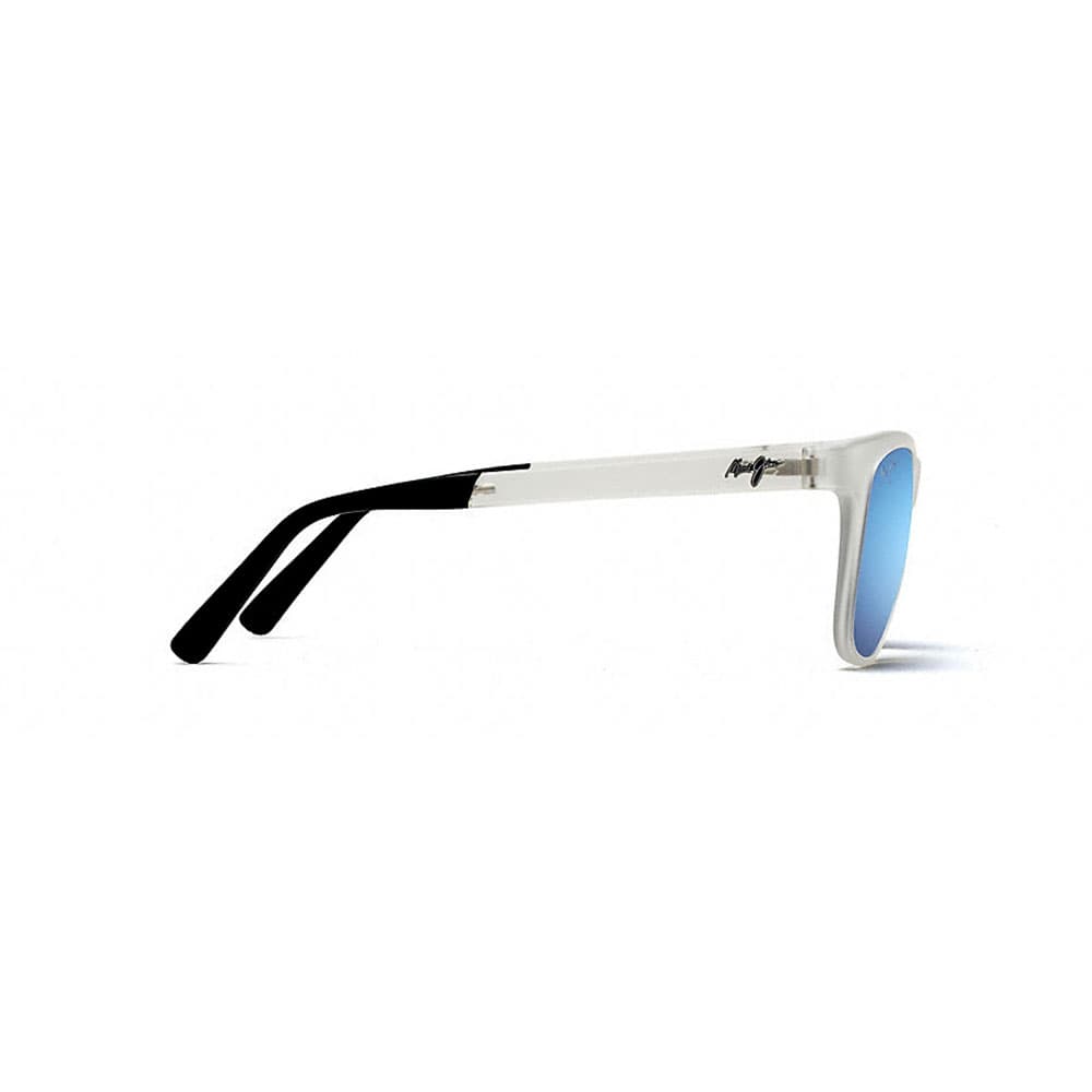 Product gallery image number 2 for product Tail Slide - Frosted Crystal Frame - Blue Hawaii Polarized Lens