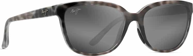 Product image for Honi Polarized Cat Eye Sunglasses - Neutral Grey Lens - Grey Tortoise Stripe Frame