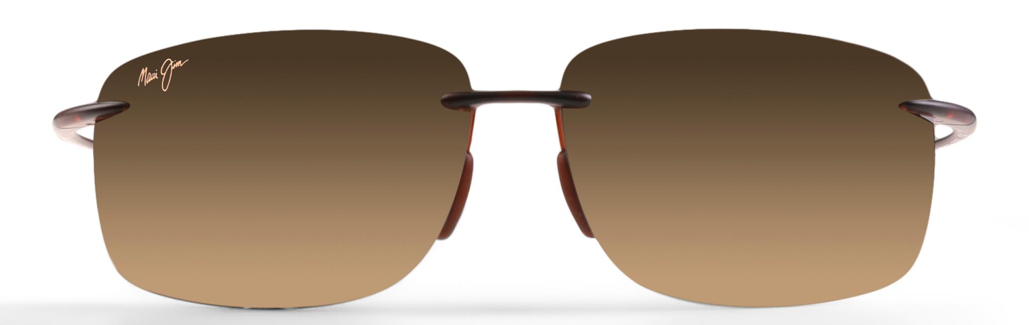 Product image for Hema Polarised Rimless Sunglasses - HCL® Bronze Lens - Matte Rootbeer Frame
