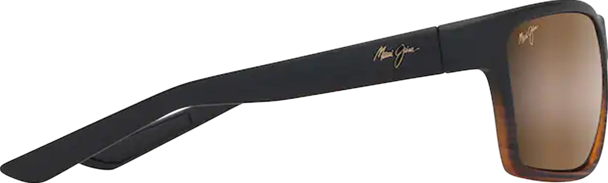 Product gallery image number 3 for product Alenuihaha Wrap Sunglasses - Dark Brown Stripe - HCL Bronze Polarized Lens