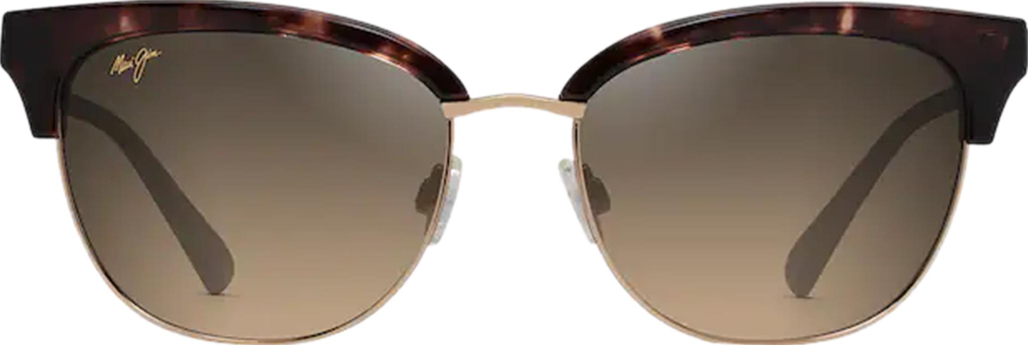 Product gallery image number 2 for product Lokelani Cat Eye Sunglasses - Tortoise With Gold - HCL Bronze Polarized Lens
