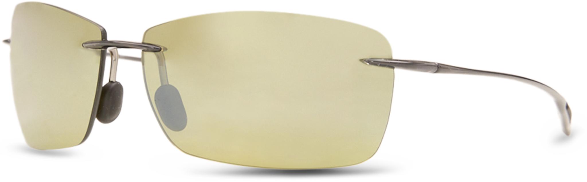 Product gallery image number 3 for product Lighthouse Polarized Rimless Sunglasses - Maui HT™ Lens - Translucent Smoke Grey Frame