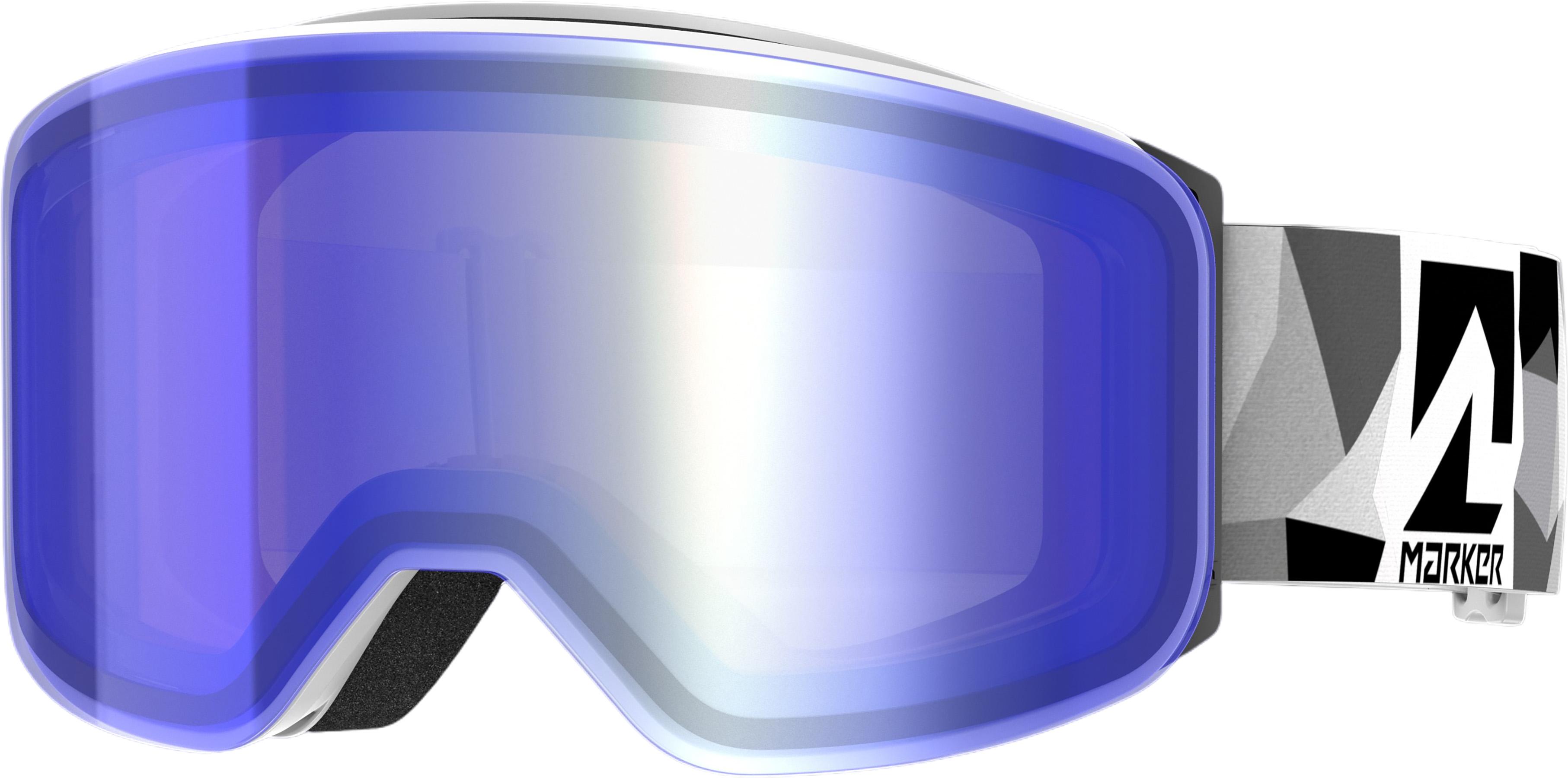 Image de produit pour Lunettes de ski Squadron Magnet - Verres Solevaag Edition White Matt/Blue HD Mirror - Unisexe