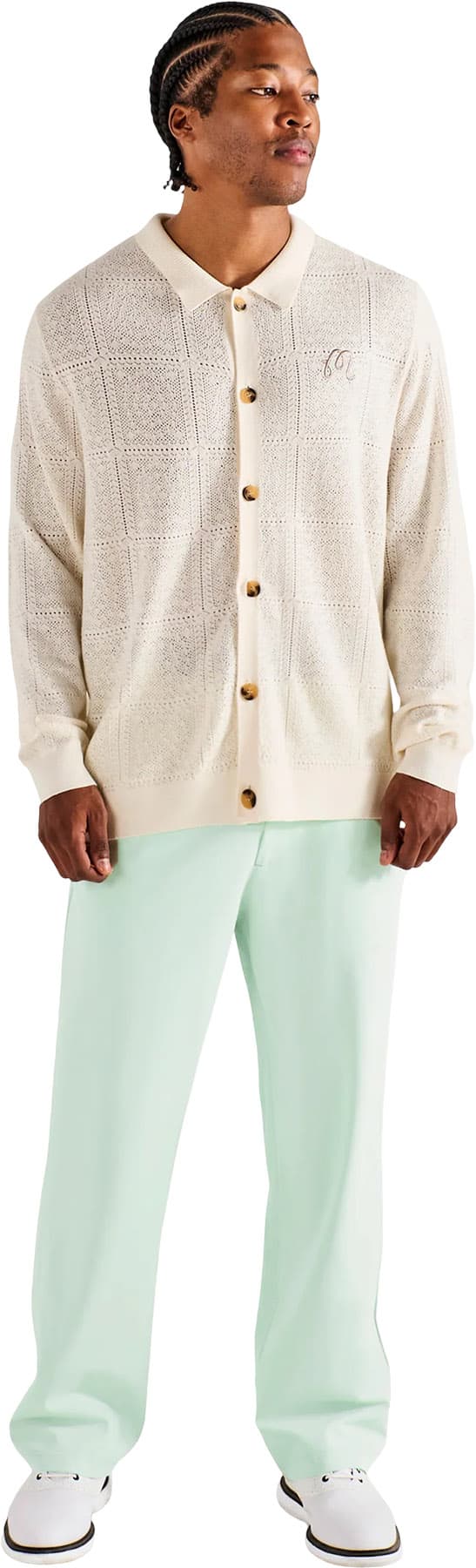 Product gallery image number 4 for product Resort Crochet Cardigan - Men's