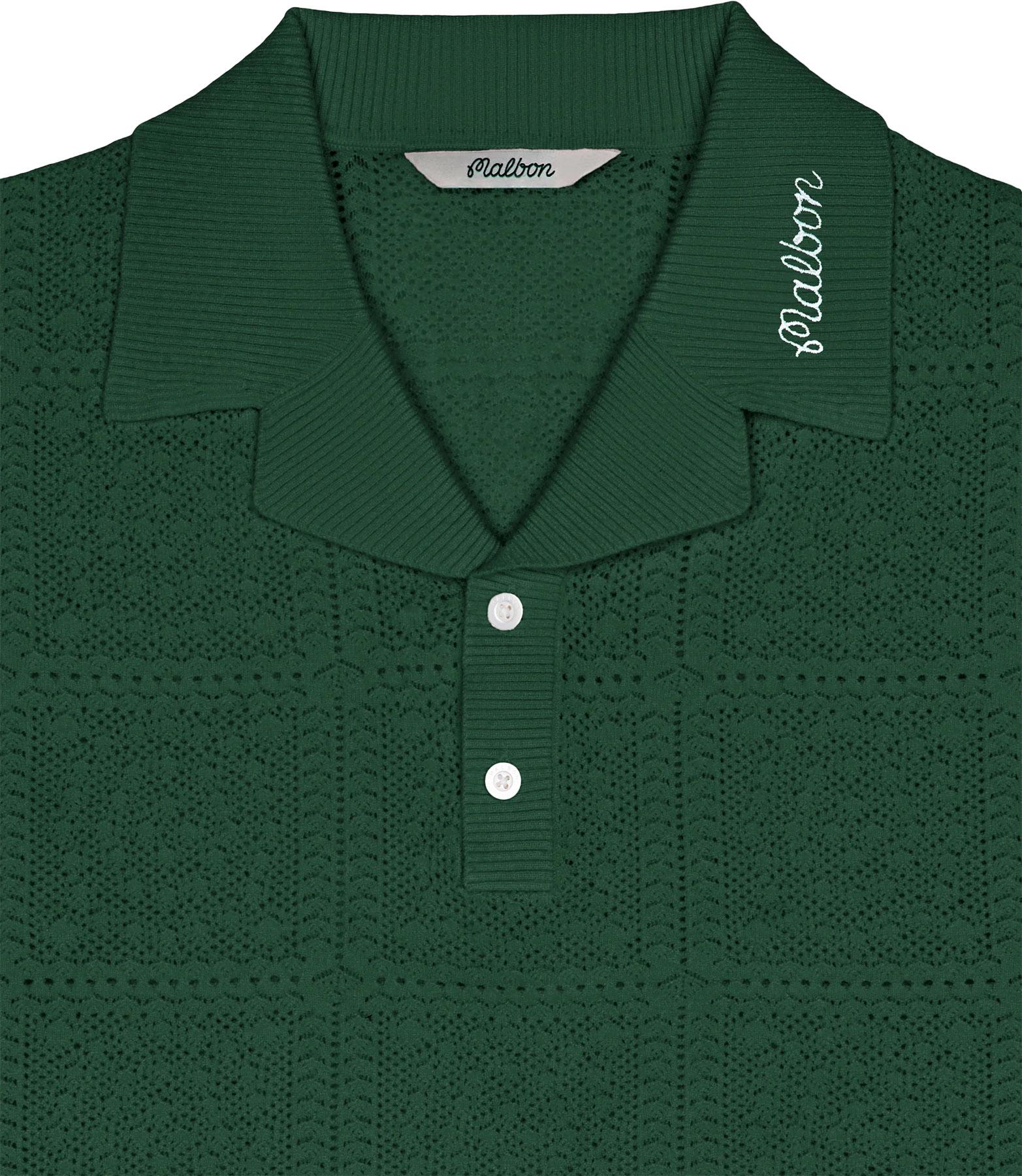Product gallery image number 3 for product Resort Crochet Polo - Men's