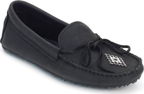Product gallery image number 1 for product Canoe Grain Leather Moccasin - Women's