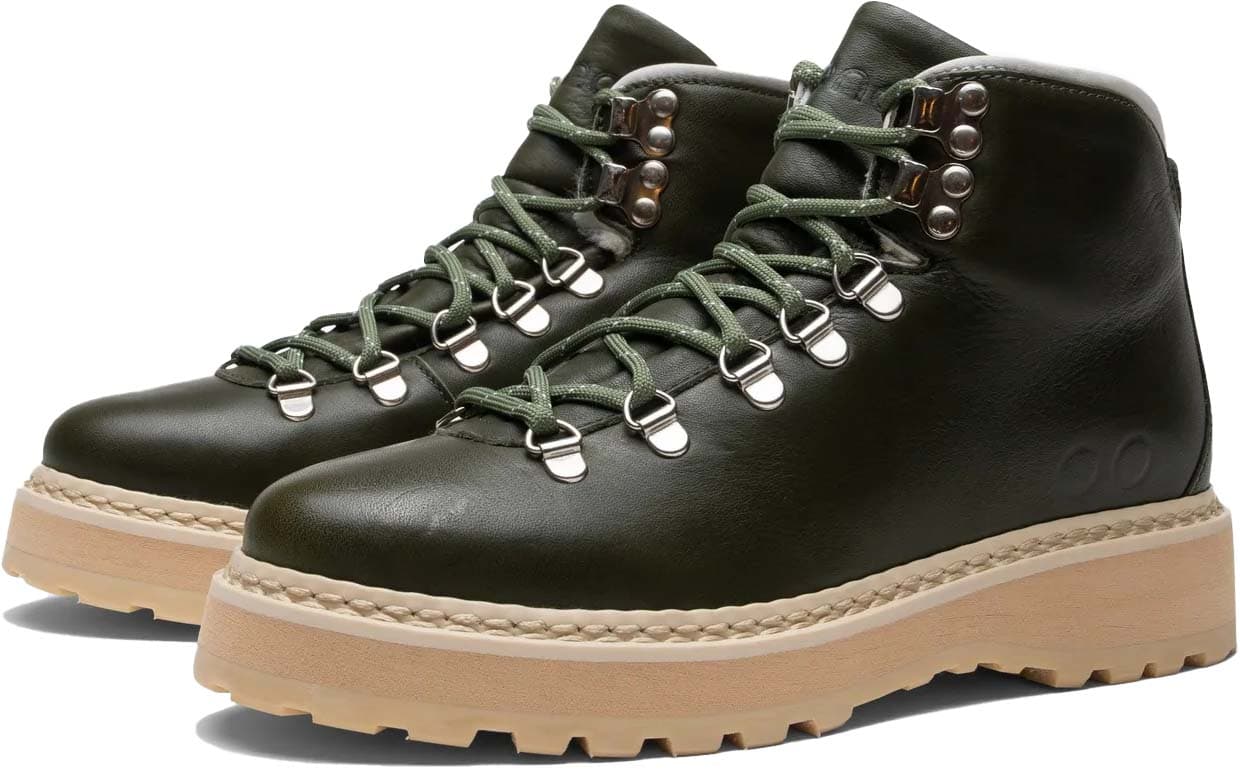 Product gallery image number 1 for product Bottes en cuir de vachette plat doublé Hiking Core - Femme