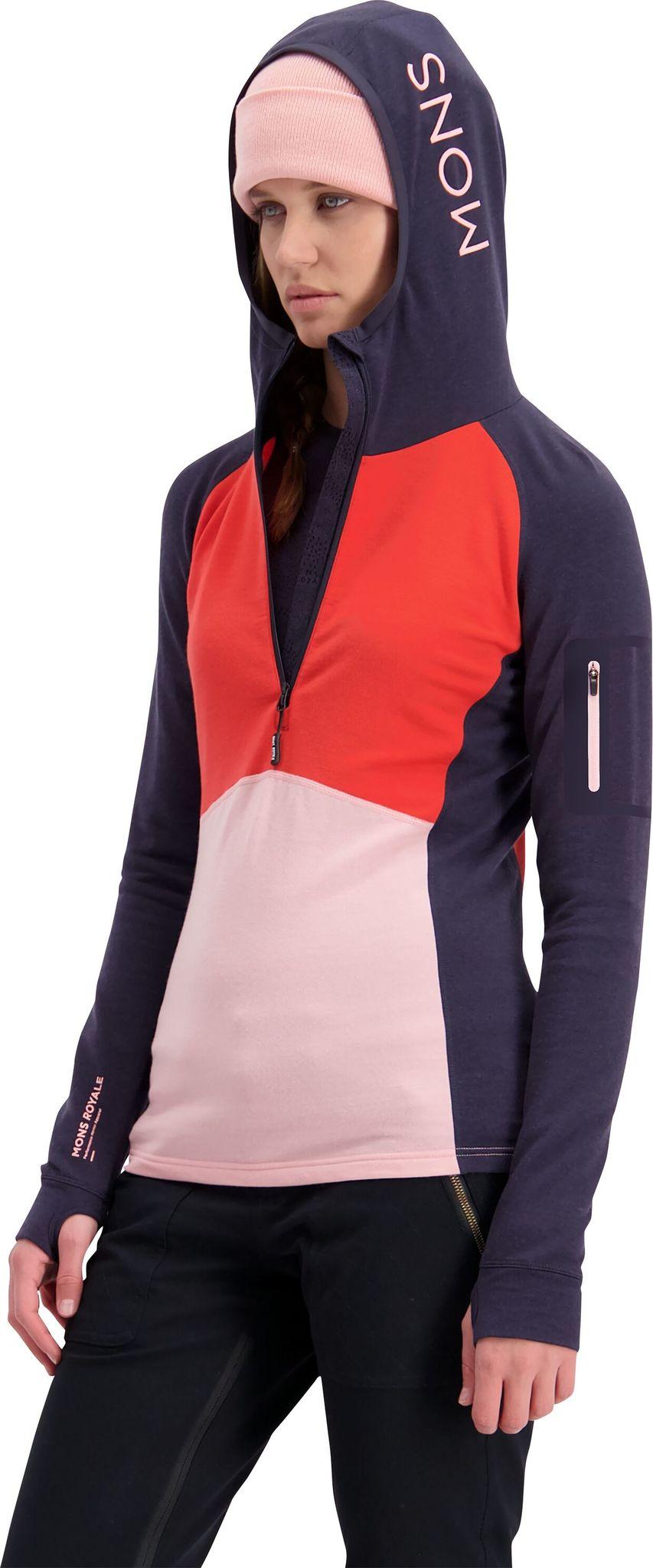 Product gallery image number 3 for product Ascend Midi Half Zip Hood - Women's