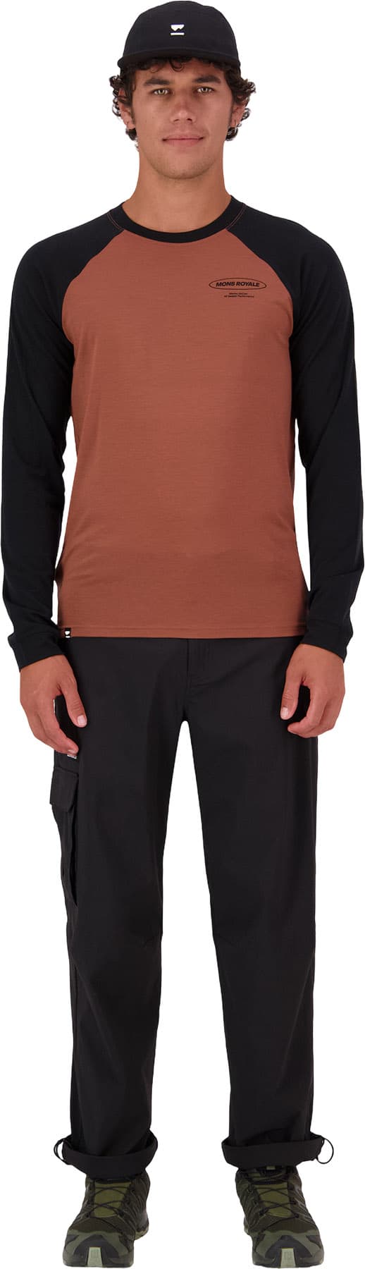 Product gallery image number 2 for product Icon Merino Raglan Long Sleeve T-Shirt - Men's