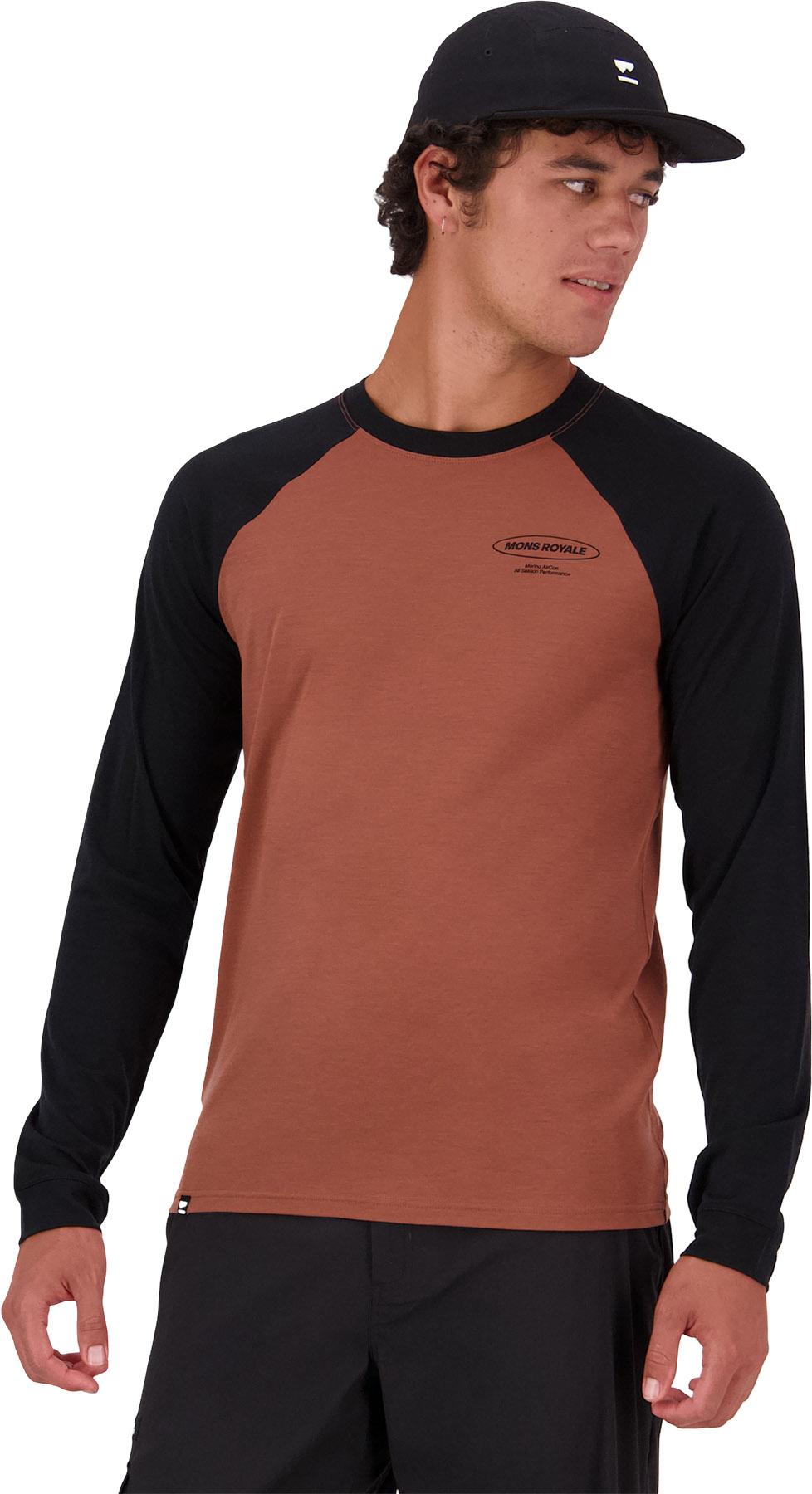 Product gallery image number 3 for product Icon Merino Raglan Long Sleeve T-Shirt - Men's