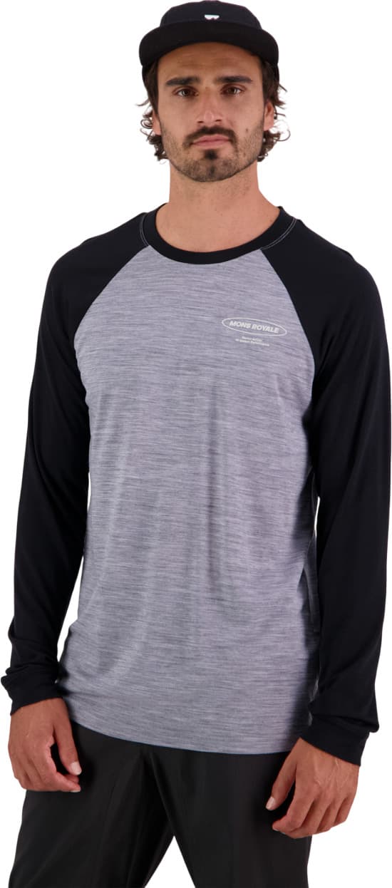 Numéro de l'image de la galerie de produits 3 pour le produit T-shirt à manches longues raglan en mérinos Icon - Homme