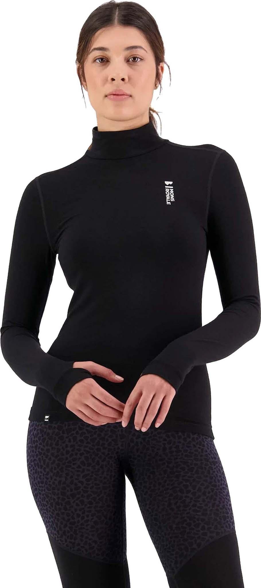 Product gallery image number 3 for product Cascade Merino Flex 200 Mock Neck Long Sleeve - Women's