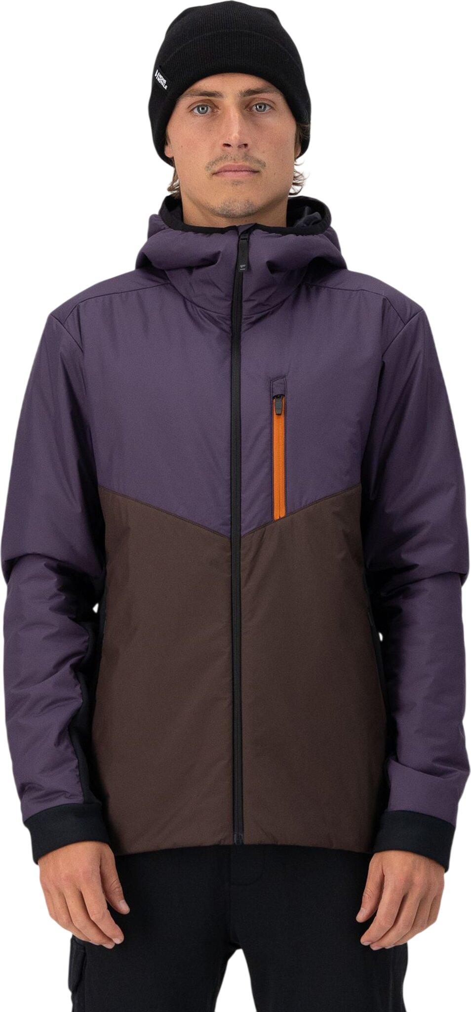 Product gallery image number 2 for product Manteau à capuchon isolant en laine mérinos Arete - Homme
