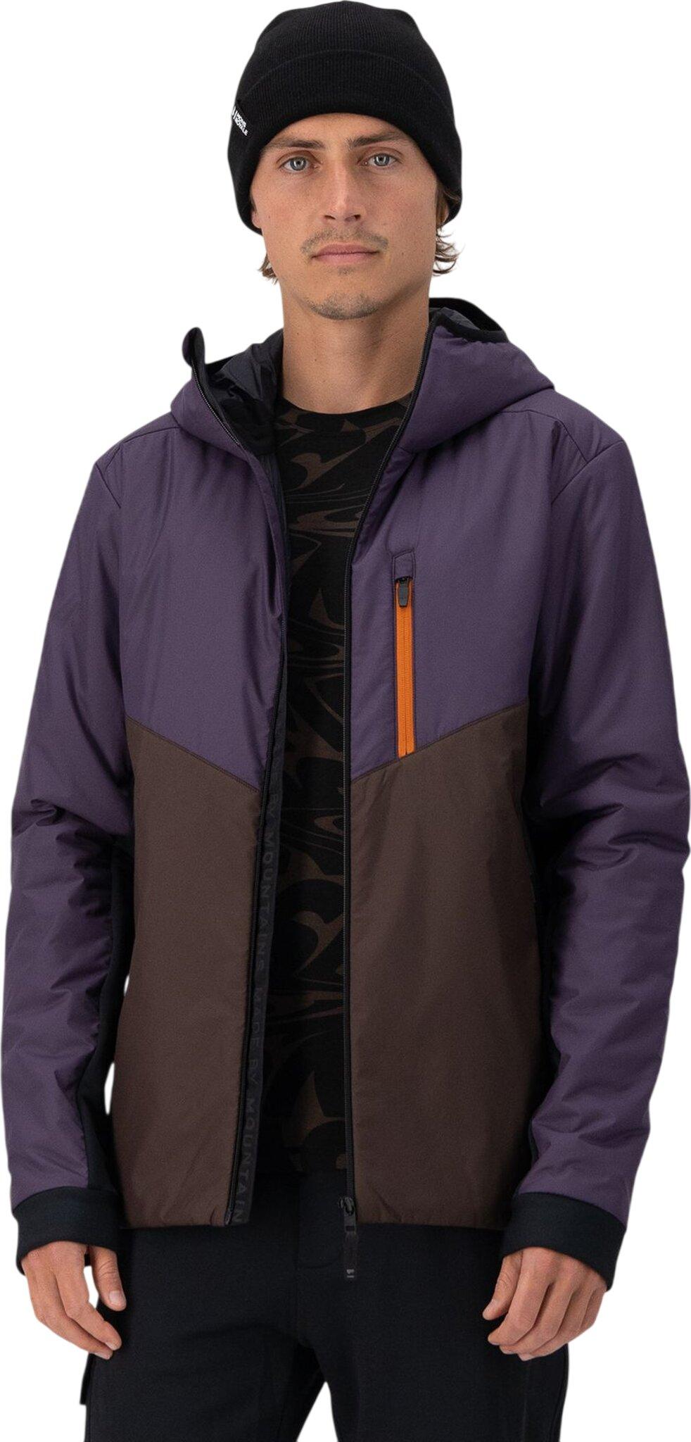 Product gallery image number 4 for product Manteau à capuchon isolant en laine mérinos Arete - Homme