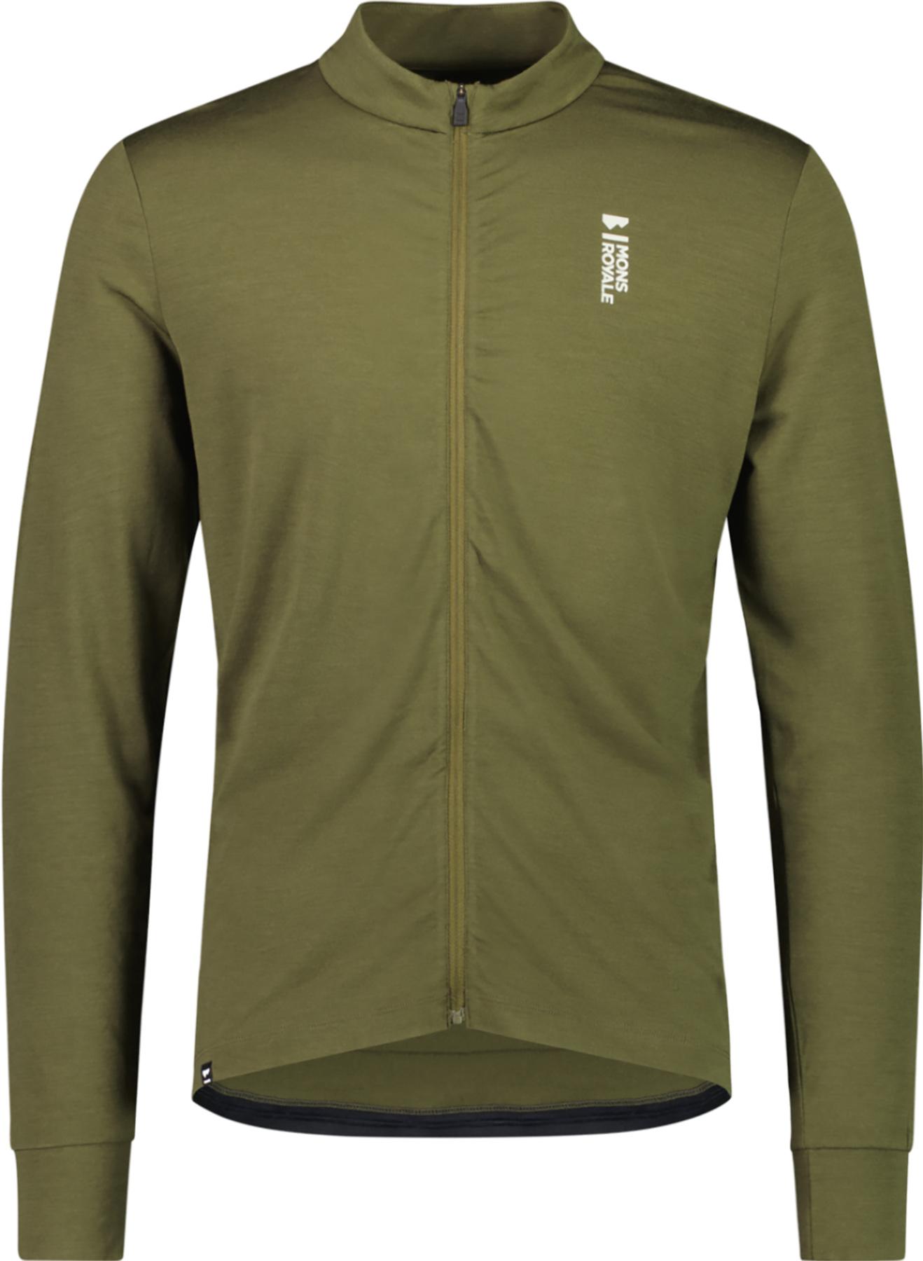 Product gallery image number 1 for product Maillot de cyclisme à manches longues et glissière pleine longueur Roam Cargo Merino Shift - Homme