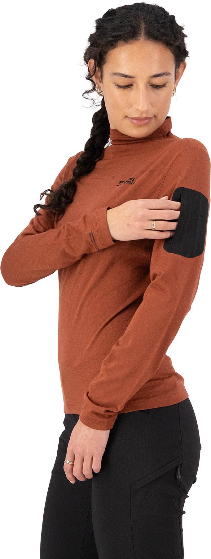 Product gallery image number 3 for product Diversion Merino Mock Neck Long Sleeve Shirt - Women's