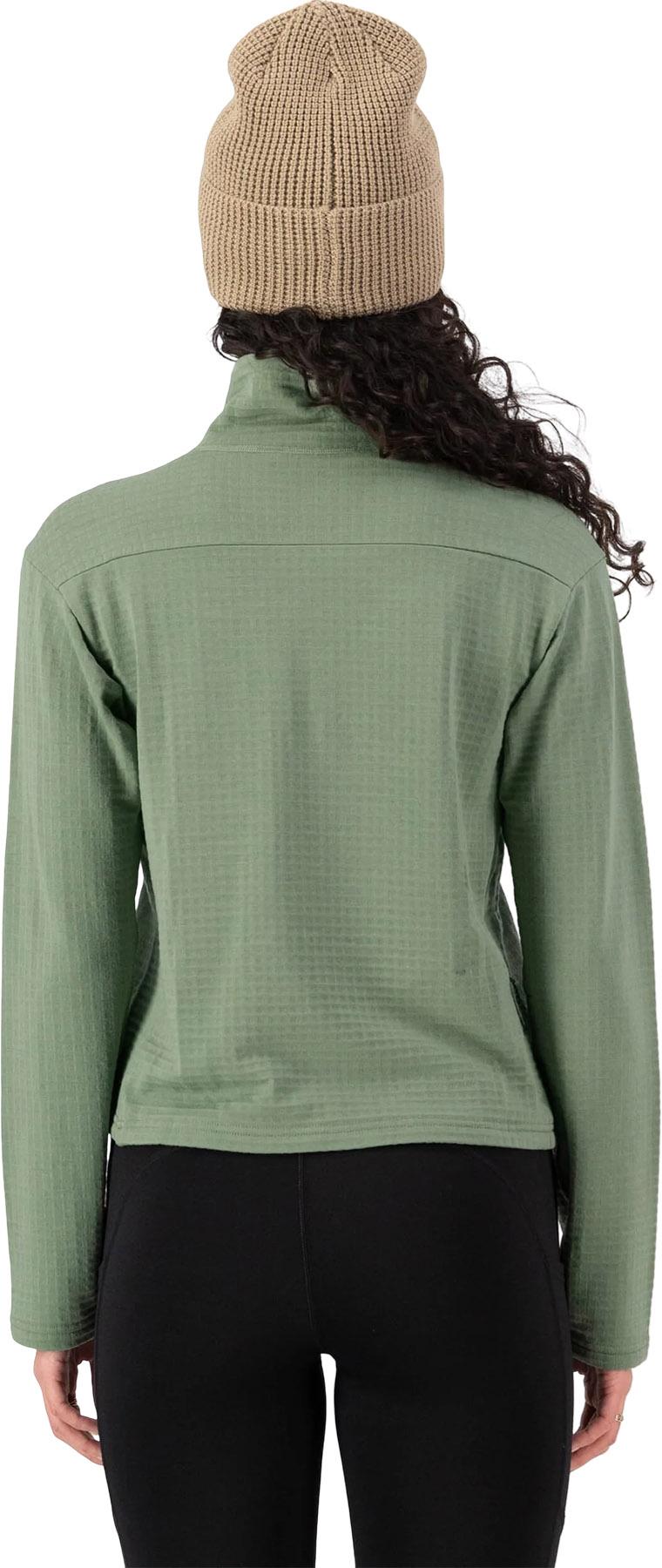 Numéro de l'image de la galerie de produits 2 pour le produit Haut de couche intermédiaire à manches longues en molleton de laine mérinos Offgrid - Femme