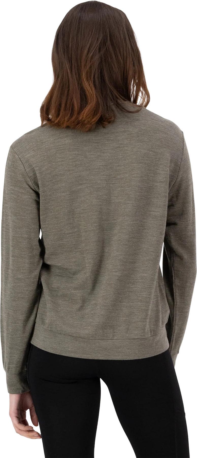 Numéro de l'image de la galerie de produits 2 pour le produit Chandail en molleton à col rond en laine mérinos Horizon - Femme