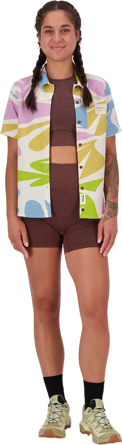 Product gallery image number 2 for product AT Merino Short Sleeve Shirt - Women's