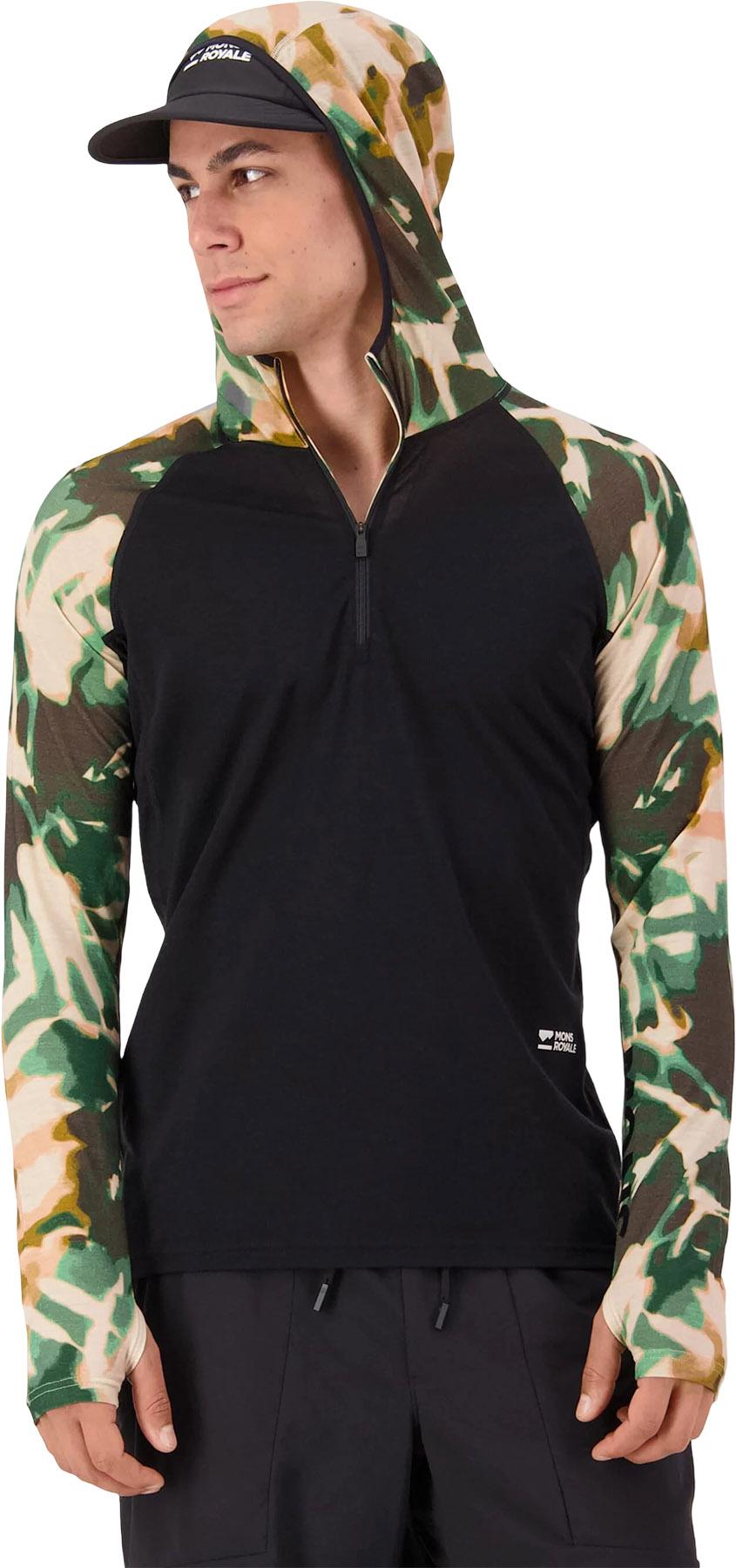Product gallery image number 5 for product Temple Merino Long Sleeve Base Layer Hoodie - Men's