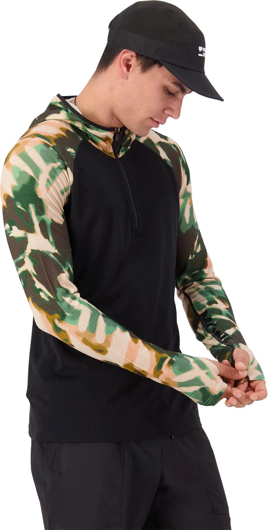 Product gallery image number 4 for product Temple Merino Long Sleeve Base Layer Hoodie - Men's