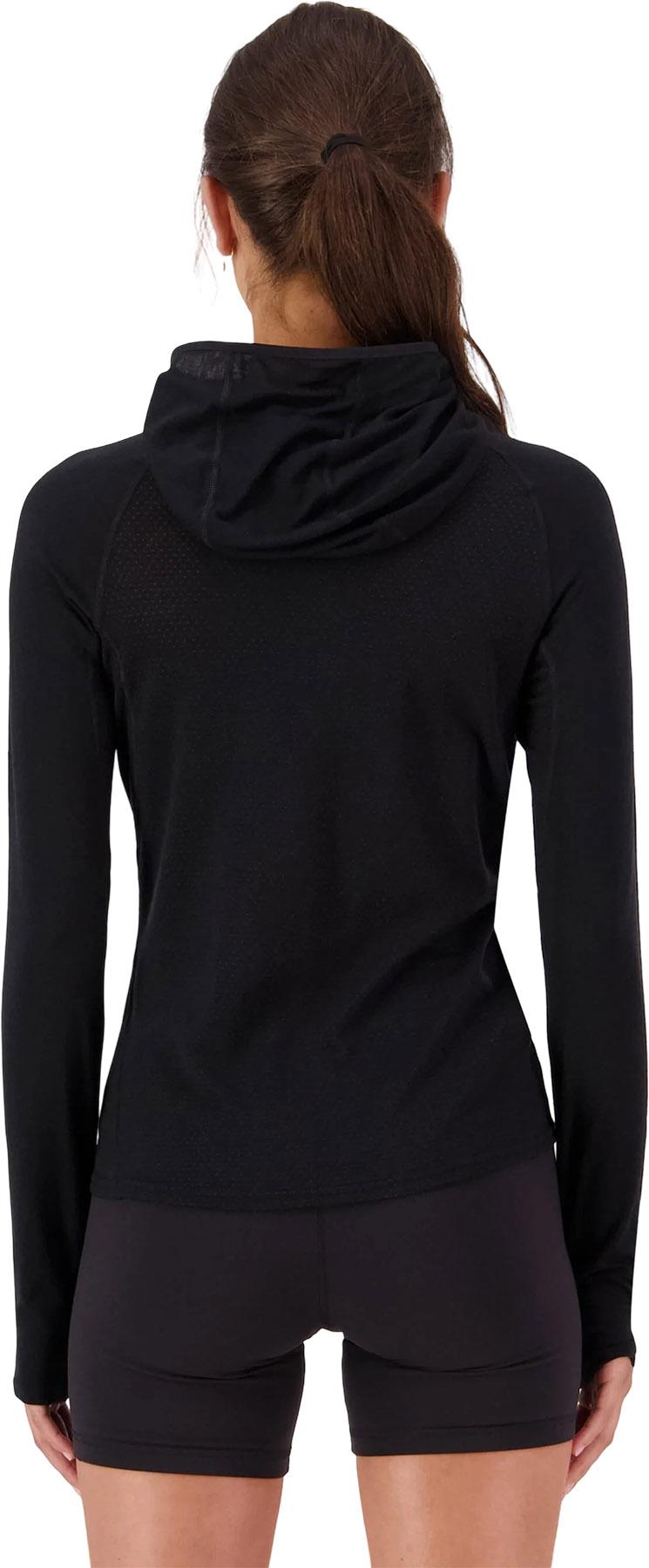 Numéro de l'image de la galerie de produits 4 pour le produit Haut Bella en mérinos à manches longues avec capuchon - Femme