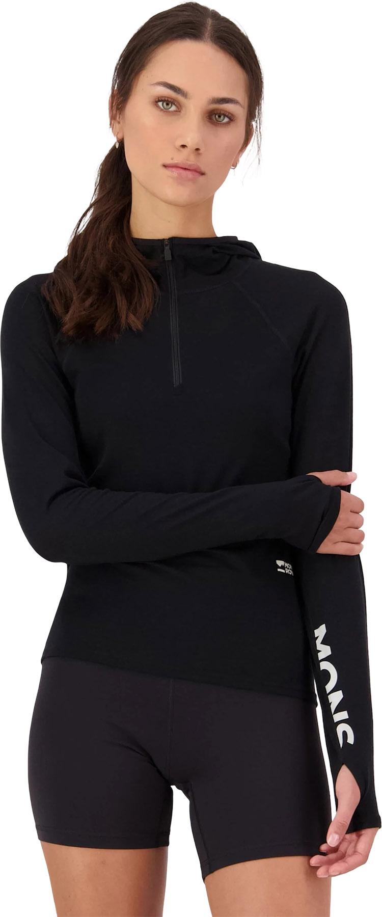 Numéro de l'image de la galerie de produits 2 pour le produit Haut Bella en mérinos à manches longues avec capuchon - Femme