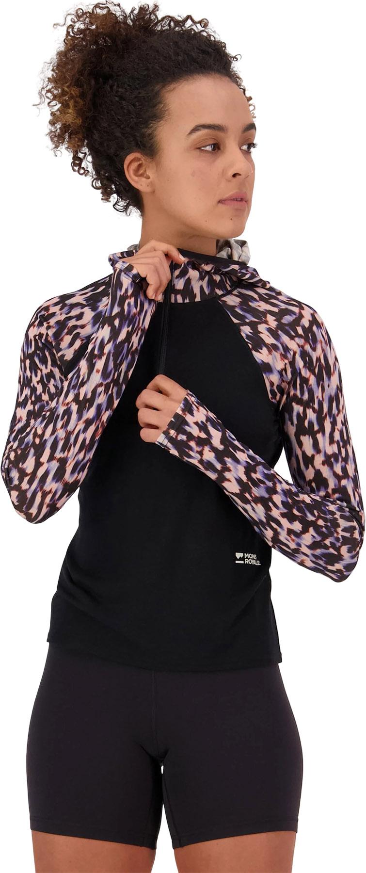 Numéro de l'image de la galerie de produits 3 pour le produit Chandail à capuchon couche de base à manches longues en mérinos Bella - Femme