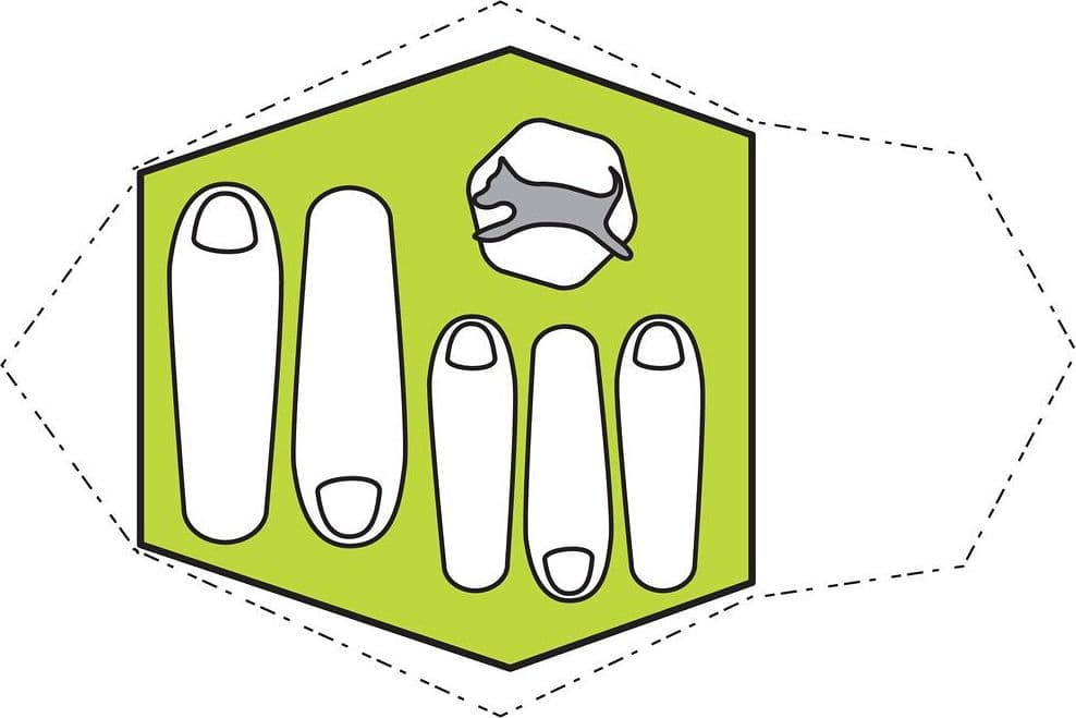 Product gallery image number 4 for product Conifer 5-Person Tent