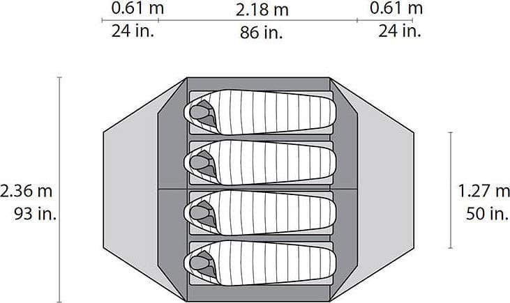 Product gallery image number 4 for product Pappa Hubba NX Tent