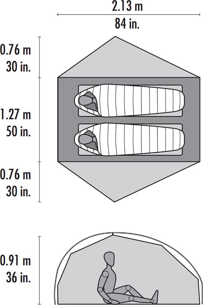 Product gallery image number 2 for product FreeLite 2 Tent - 2 Places