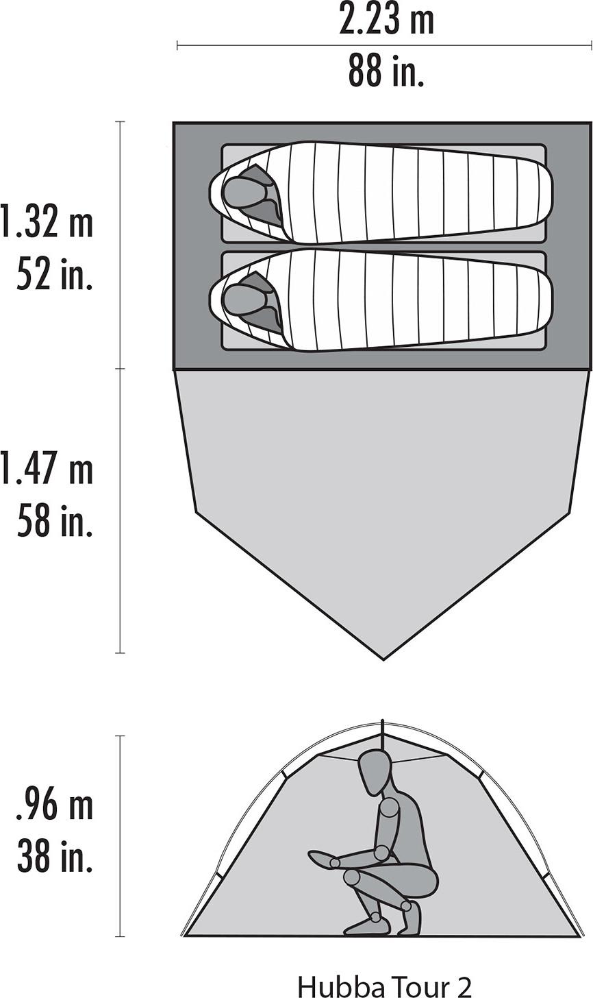 Product gallery image number 2 for product Hubba Tour 2 Tent
