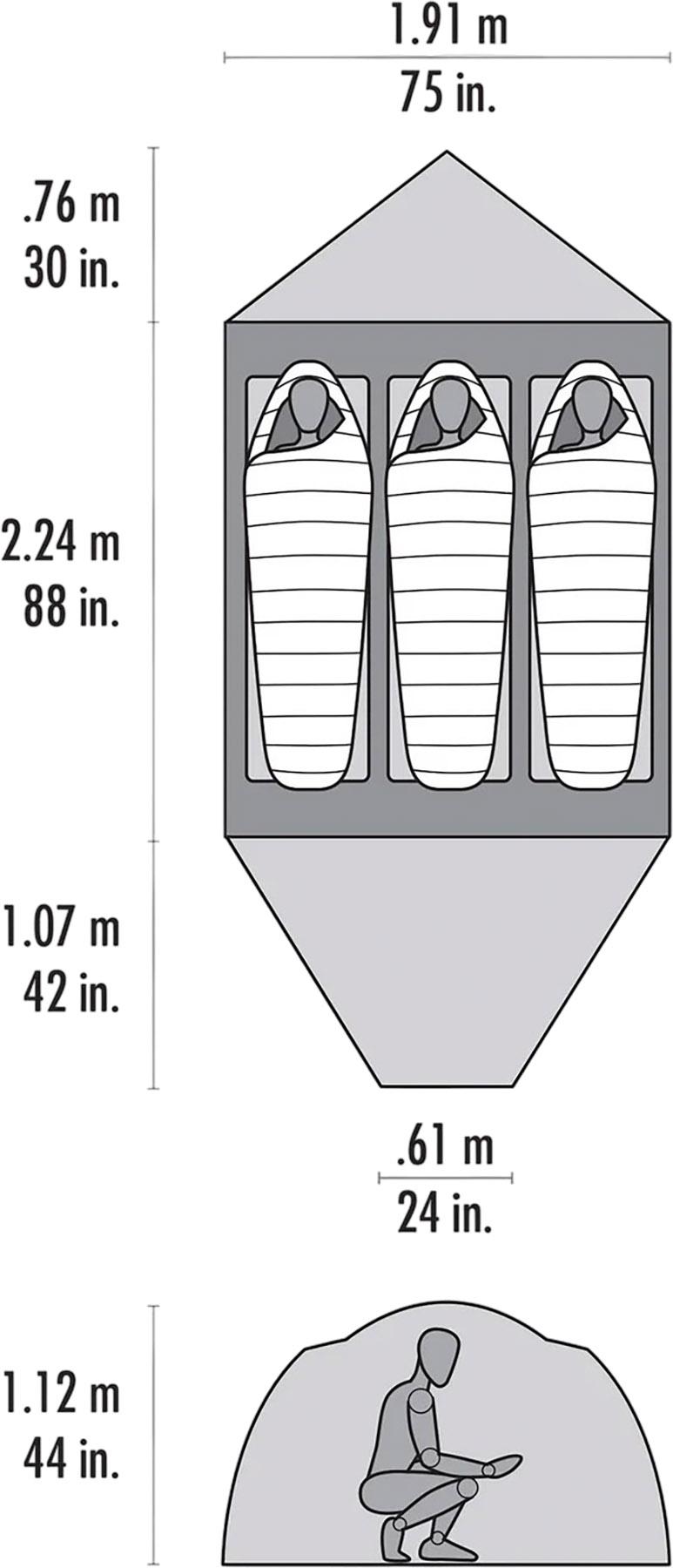 Product gallery image number 7 for product Remote Mountaineering Tent 3-person