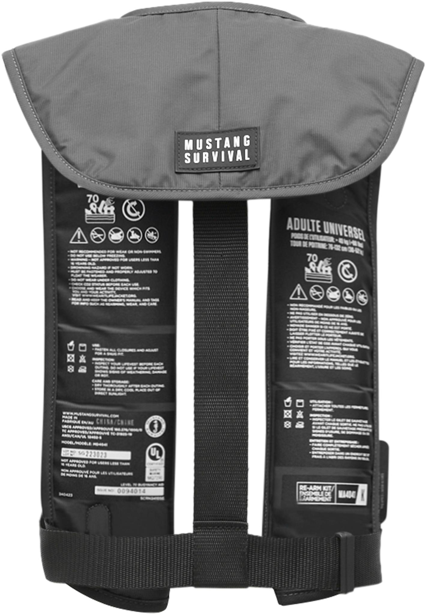 Product gallery image number 2 for product MIT 70 Manual Inflatable PFD - Unisex