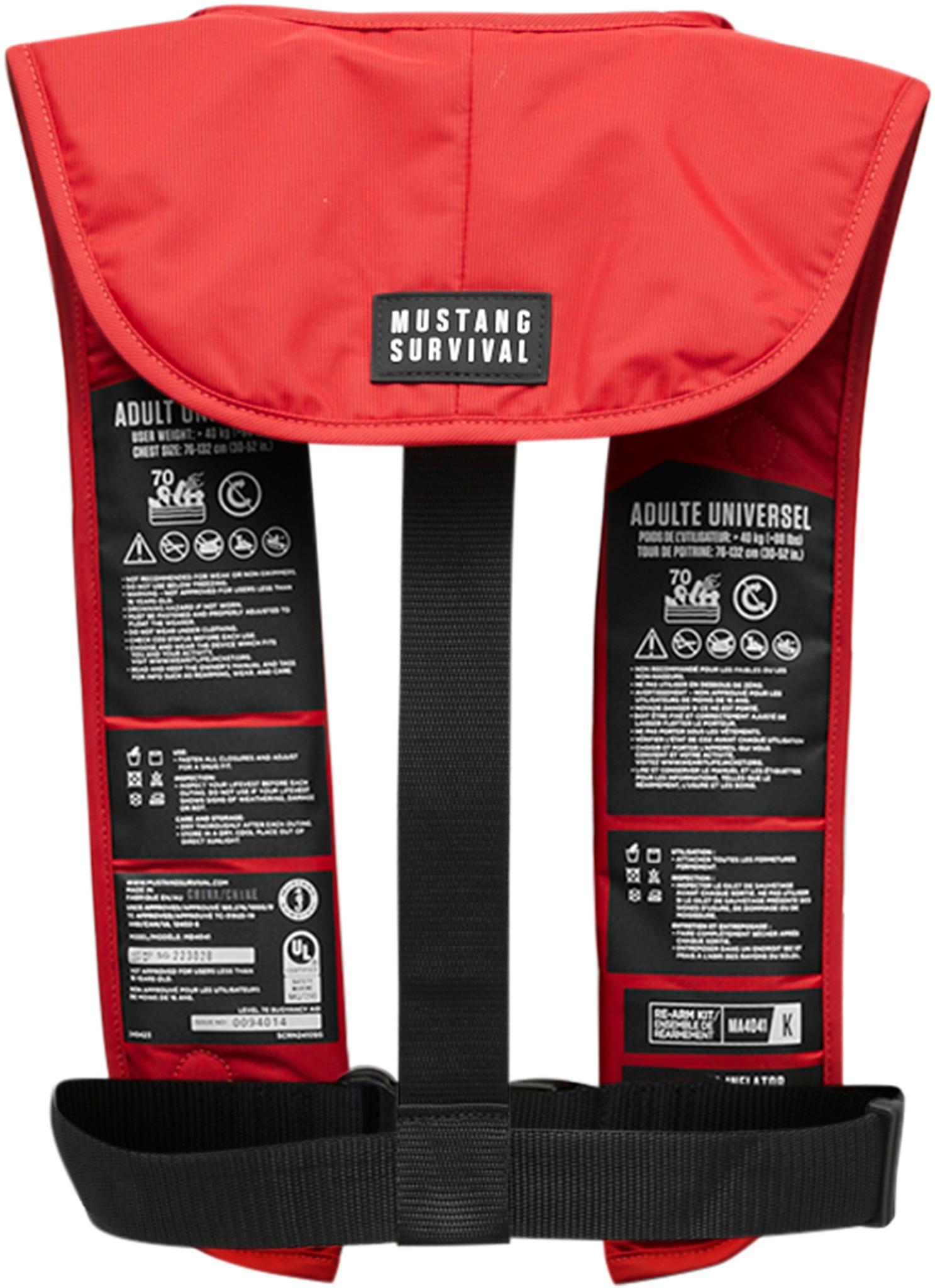 Product gallery image number 3 for product Gilet de sauvetage à gonflement manuel MIT 70 - Unisexe