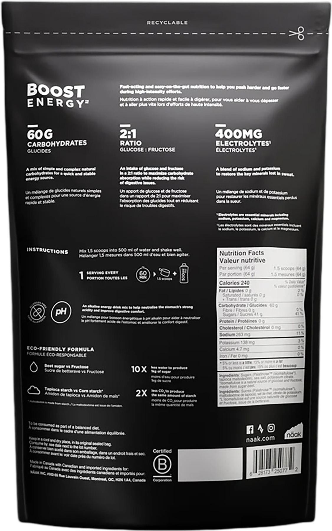 Product gallery image number 2 for product Boost Energy™ Drink Mix Neutral 60 - Bag