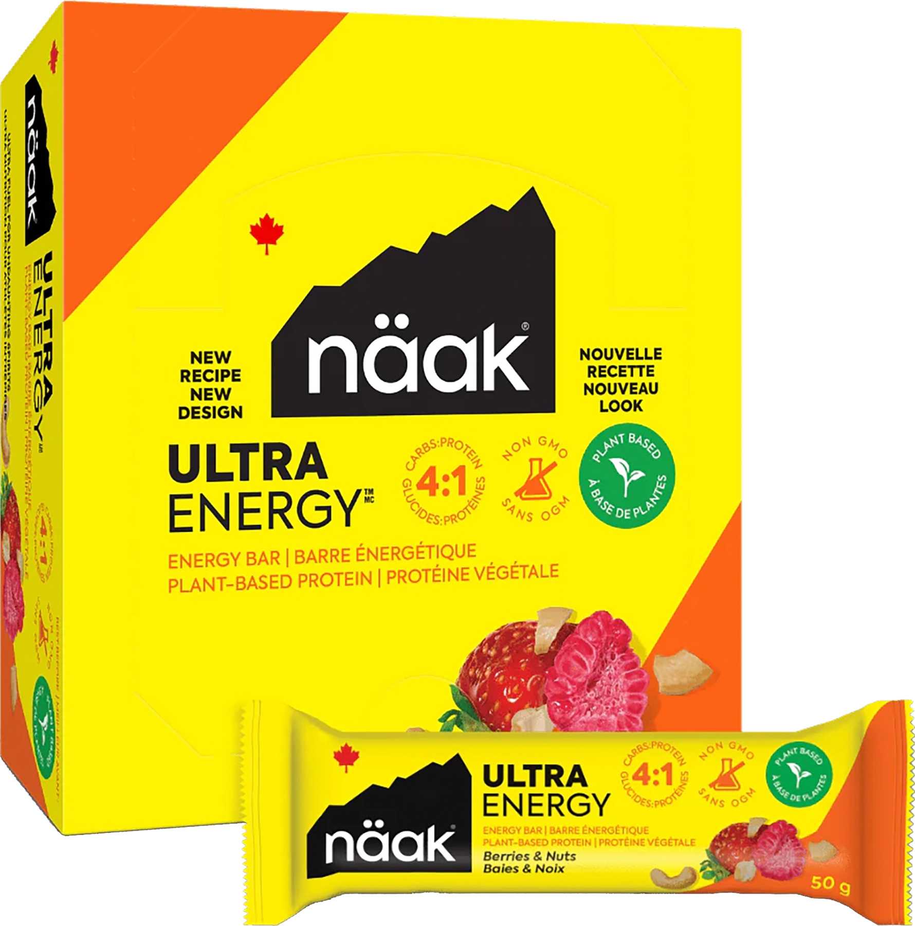 Product image for Berries & Nuts Energy Bars 12 x 50g