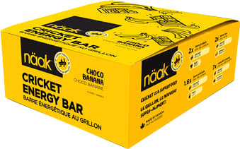 Product gallery image number 1 for product Cricket protein powder energy bar - Choco Banana - BOX (12 x 50g)