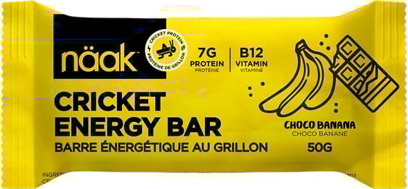 Product gallery image number 3 for product Cricket protein powder energy bar - Choco Banana - BOX (12 x 50g)
