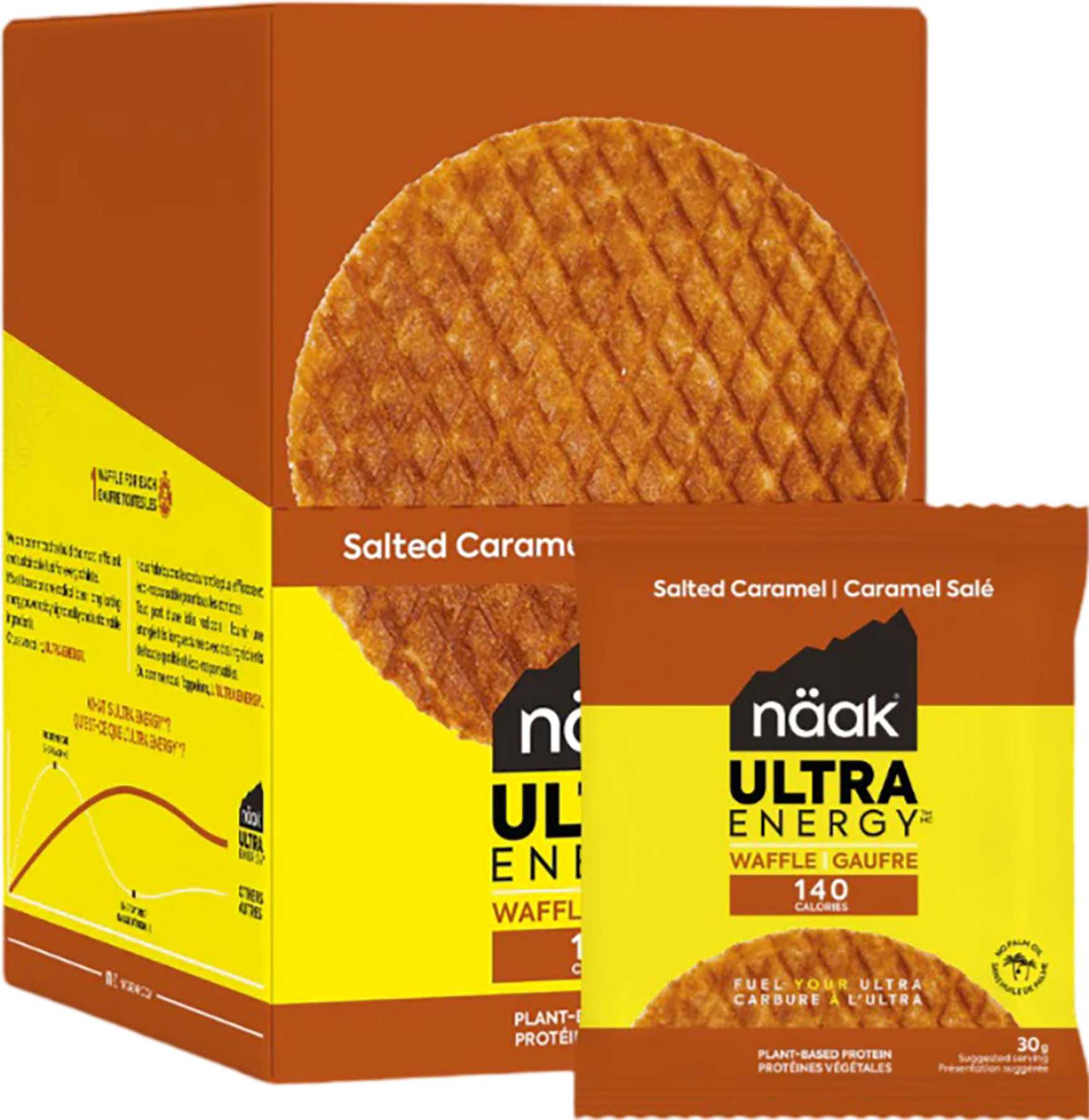 Product image for Salted Caramel Energy Waffles 12 x 30g